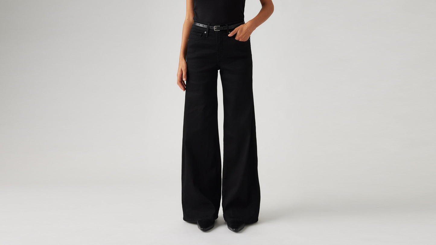 Levi's Wide Leg Jeans, black, close-up