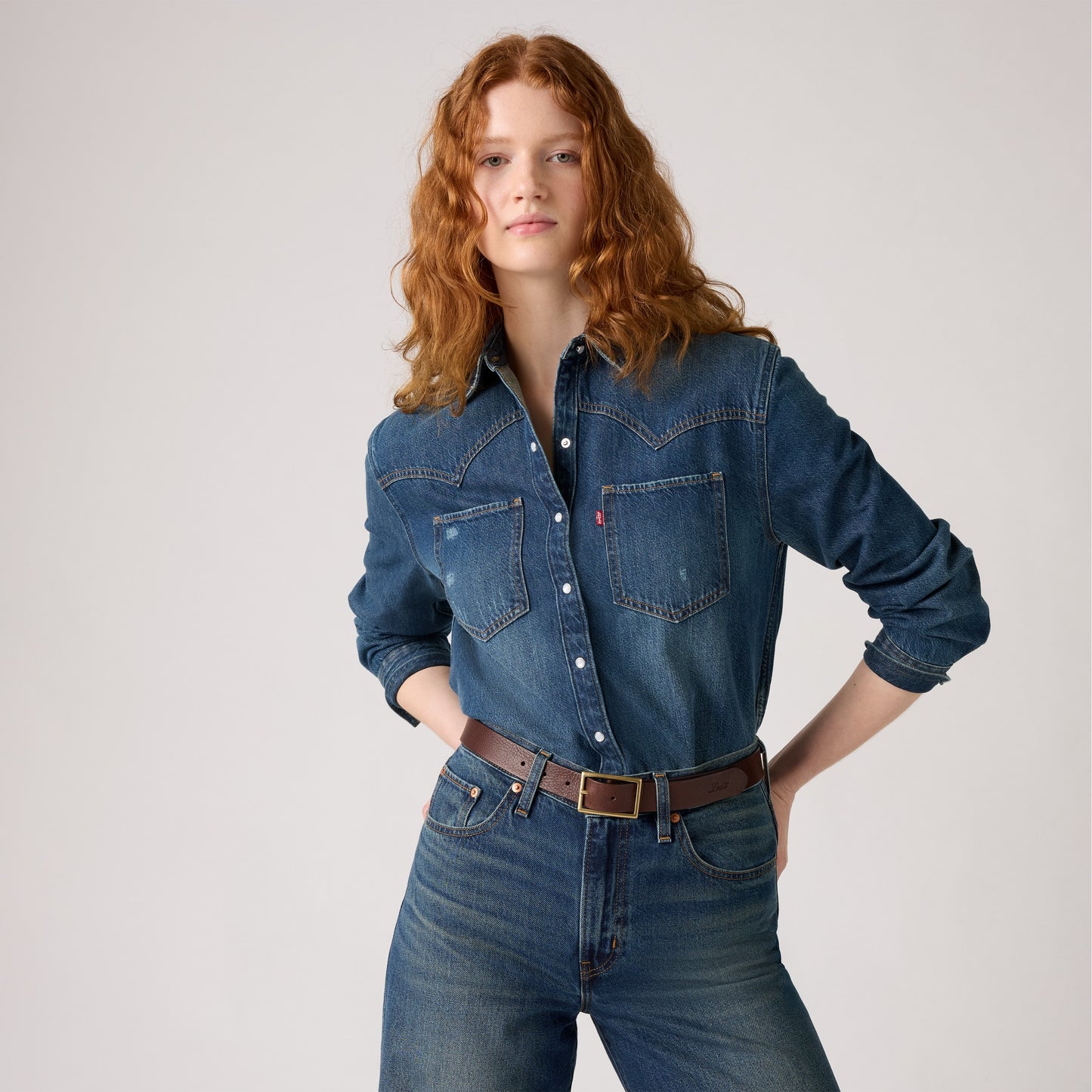 Levi's® Women's Rectangle Buckle Belt
