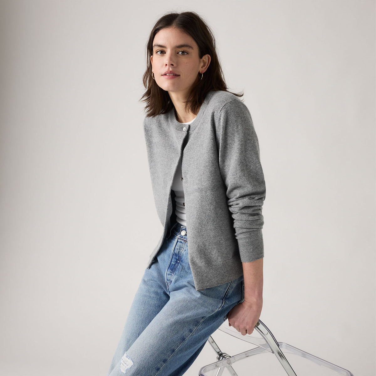 Levi's® Women's Supersoft Crewneck Cardigan SCL
