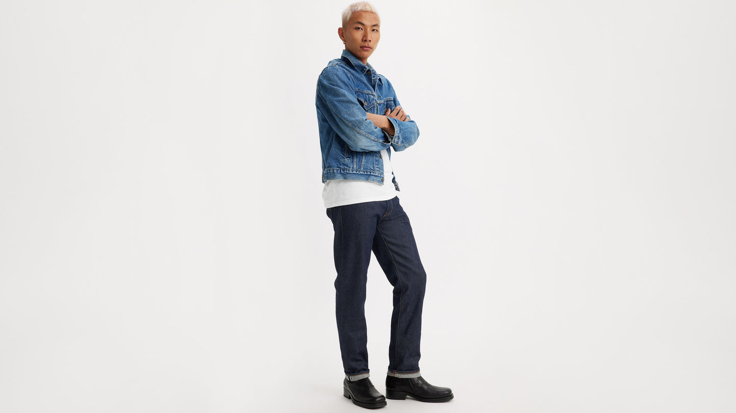 Front-facing shot of Levi’s Men’s 511 Slim Jeans, dark wash