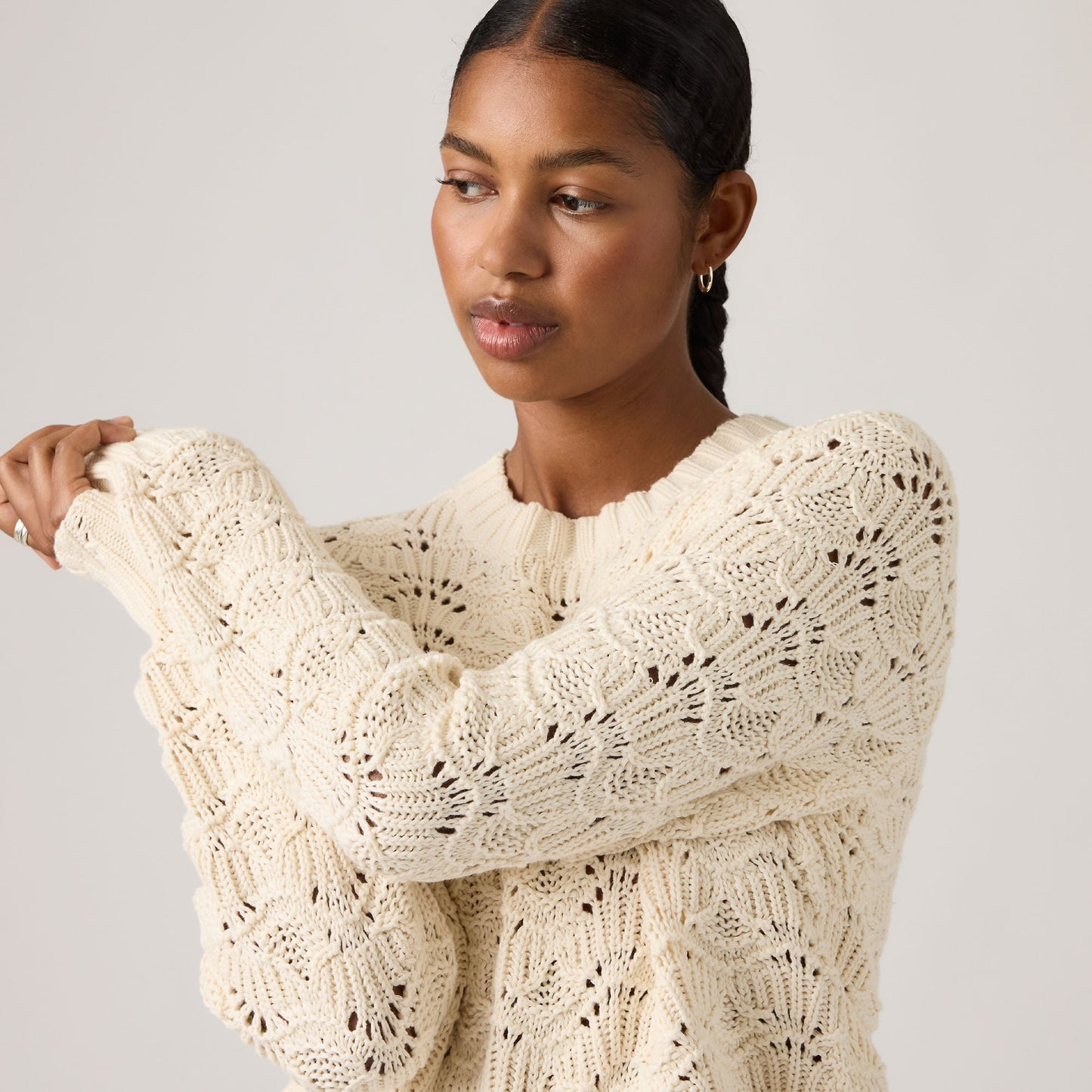 Levi's® Women's Hope Long-Sleeve Crochet Pullover