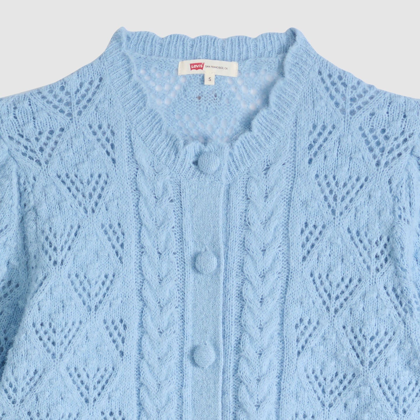 Levi's® Women's Pauline Pointelle Short-Sleeve Cardigan