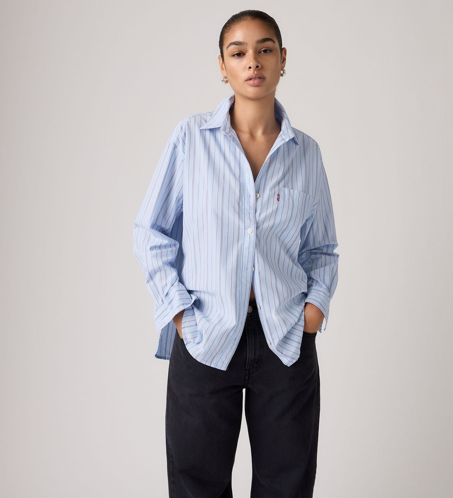 Main 3 - Levi's® Women's Harlie Boyfriend Shirt - 001HM0014