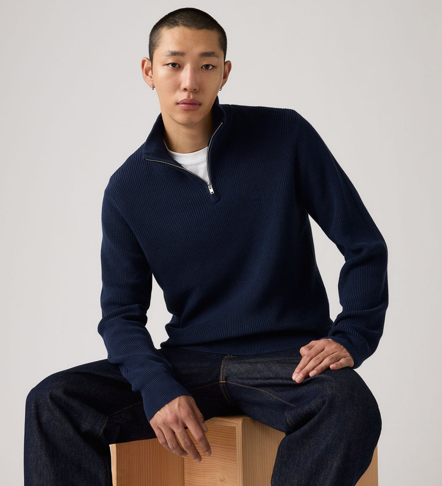 Main 3 - Levi's® Men's Housemark Quarter Zip Sweater - 0058U0000