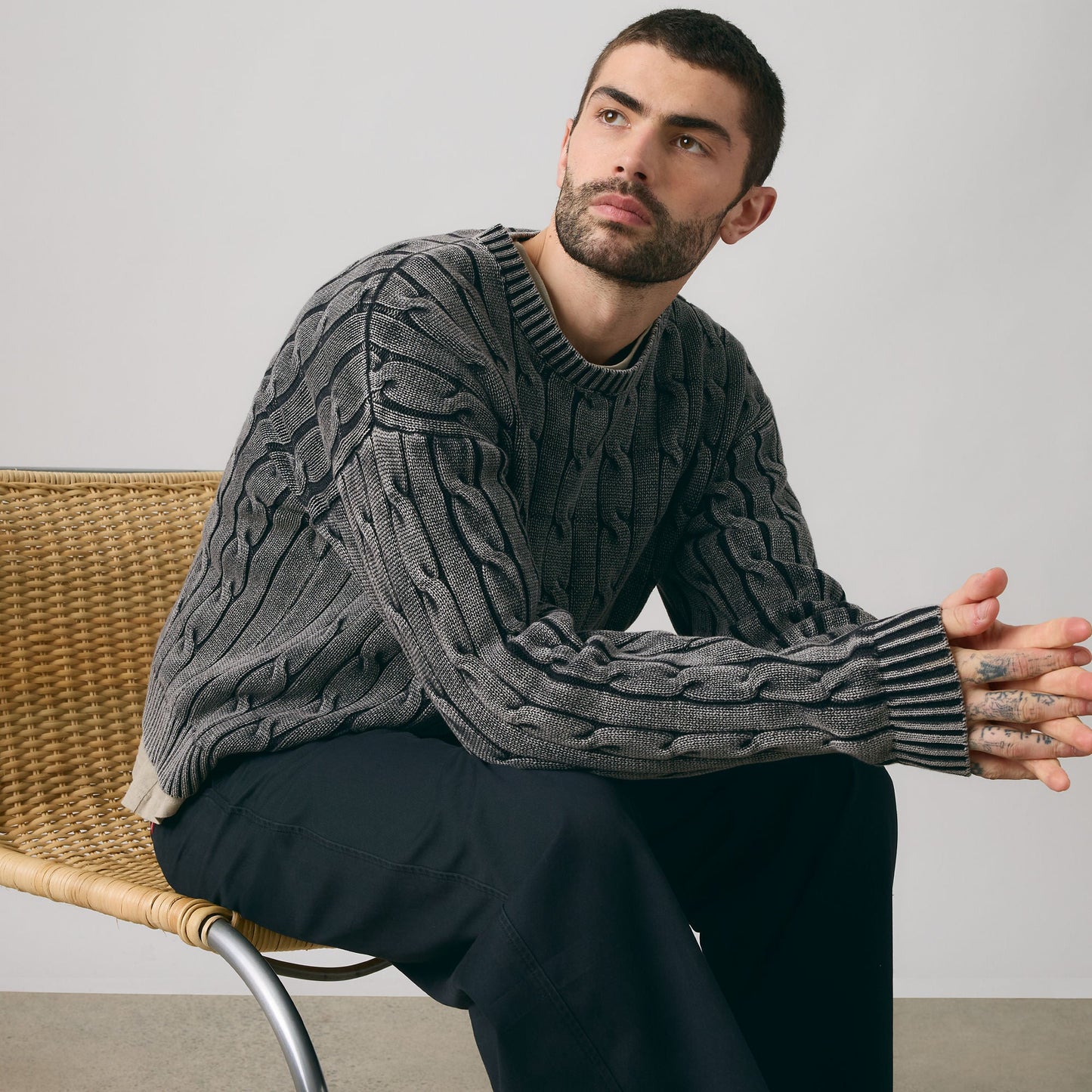 Levi's® Men's Carmel Cable Crew Sweater