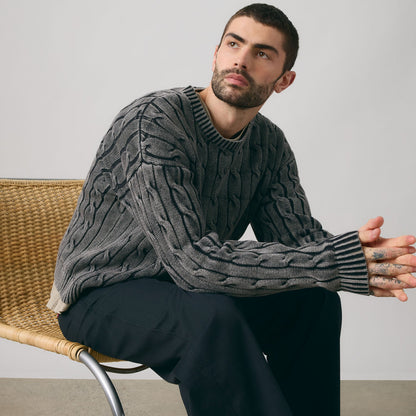 Thumbnail 4 - Levi's® Men's Carmel Cable Crew Sweater - 0058W0002