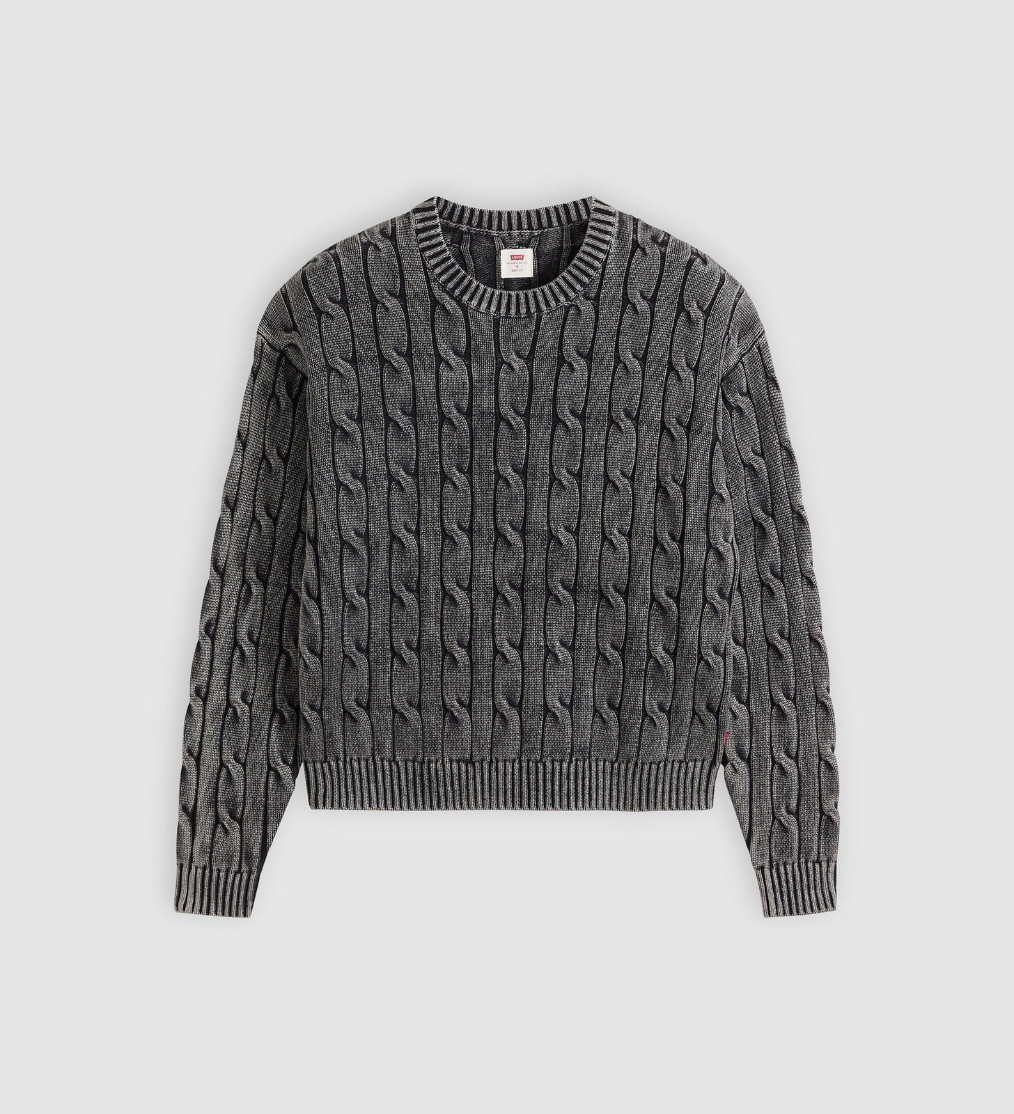 Main 6 - Levi's® Men's Carmel Cable Crew Sweater - 0058W0002