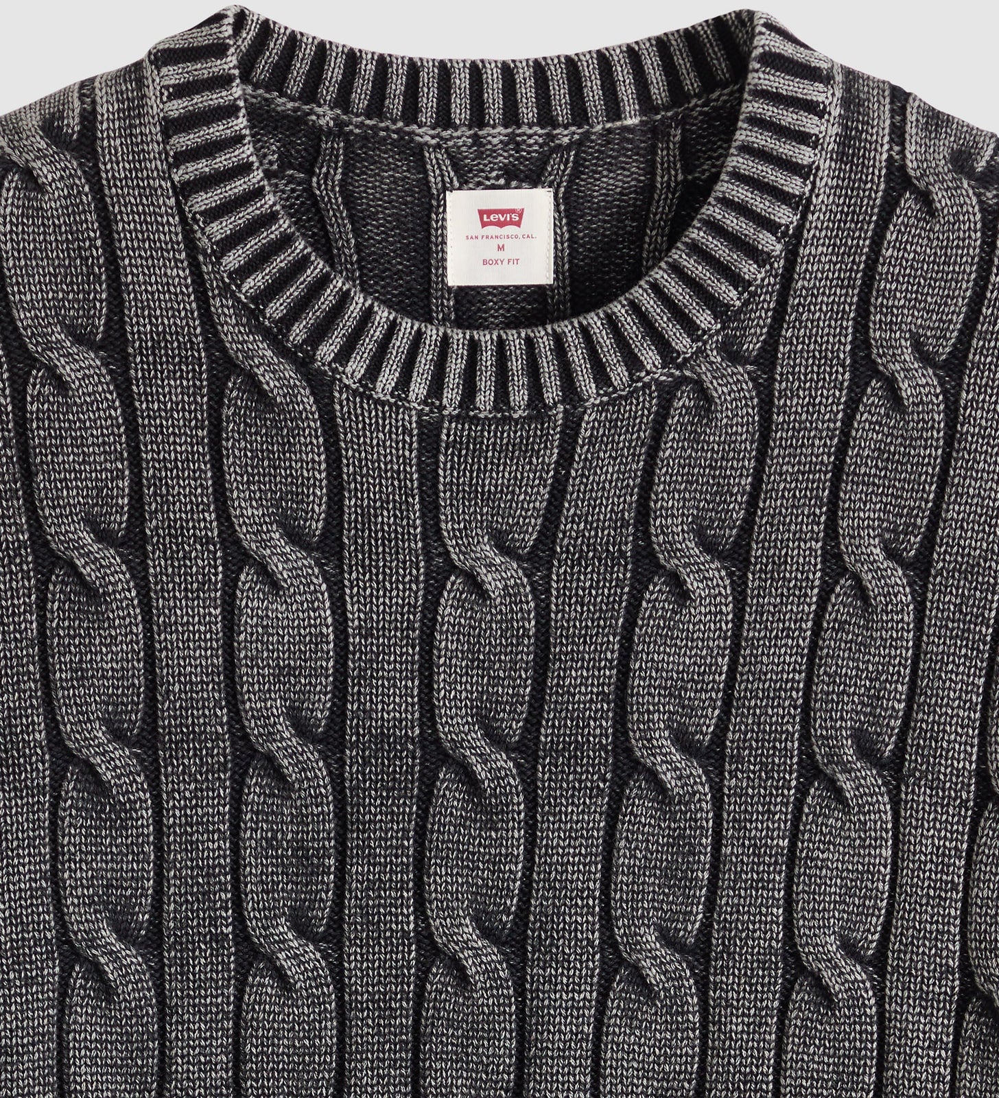 Main 7 - Levi's® Men's Carmel Cable Crew Sweater - 0058W0002