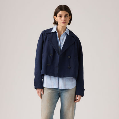 Thumbnail 1 - Levi's® Women's Bree Cropped Swing Trench Jacket - 005AO0003