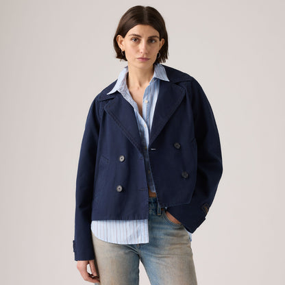 Thumbnail 3 - Levi's® Women's Bree Cropped Swing Trench Jacket - 005AO0003