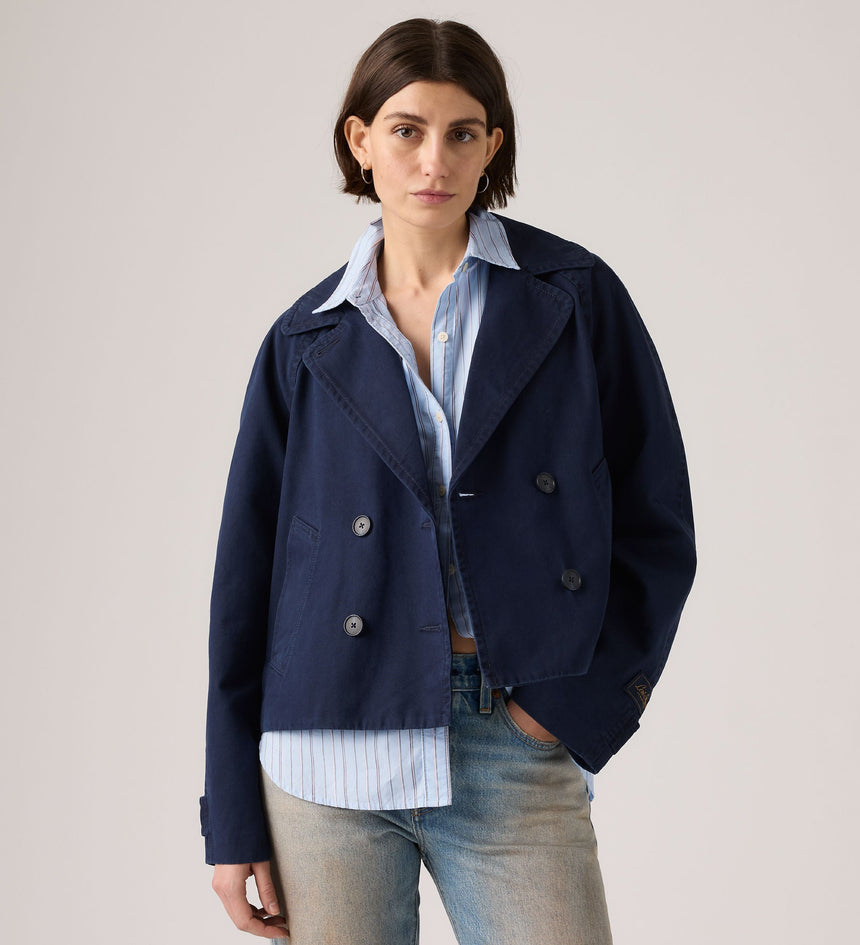 Main 3 - Levi's® Women's Bree Cropped Swing Trench Jacket - 005AO0003