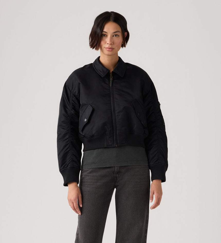 Main 1 - Levi's® Women's Bowie Cropped Bomber Jacket - 005AQ0001