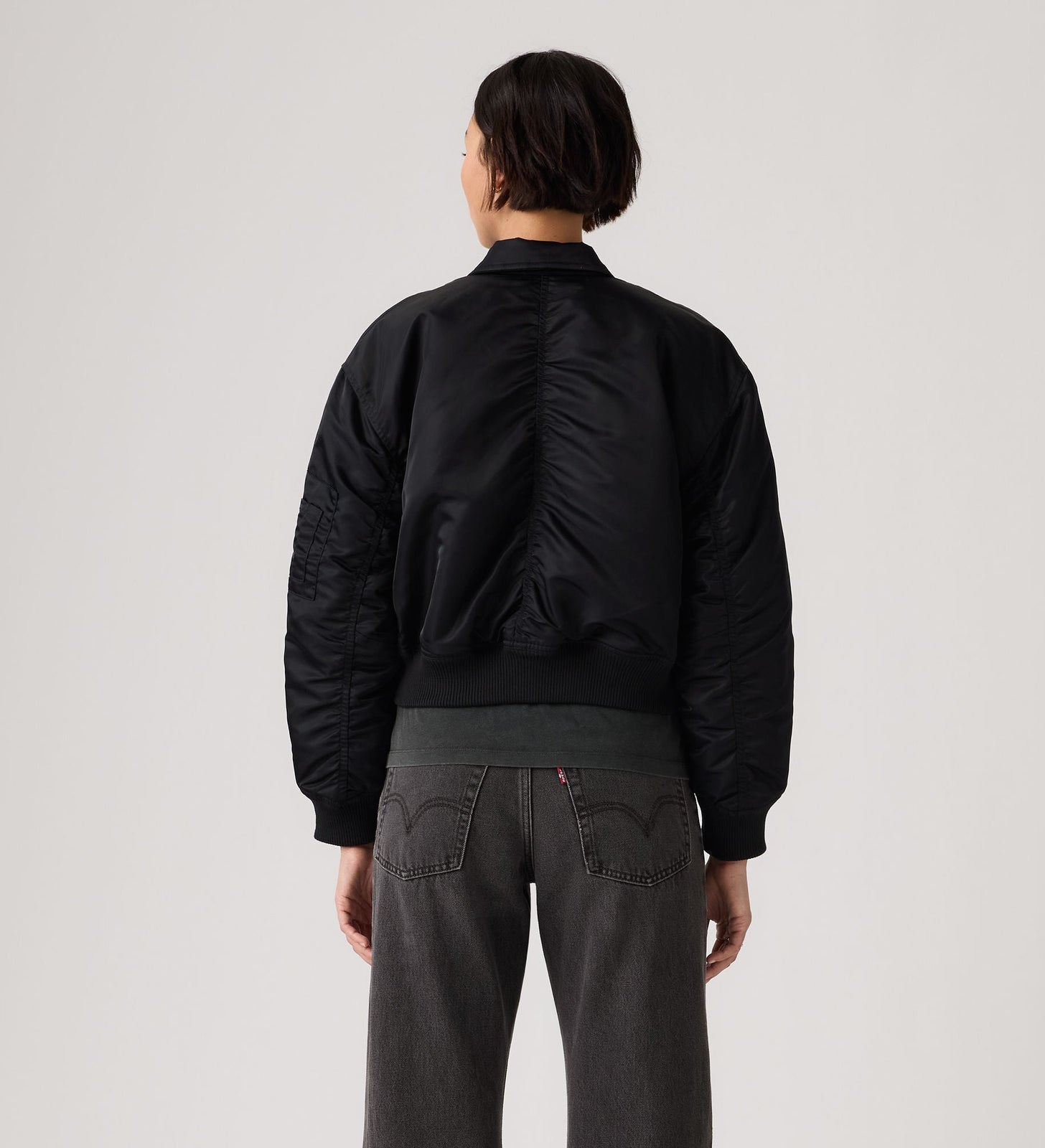 Main 2 - Levi's® Women's Bowie Cropped Bomber Jacket - 005AQ0001