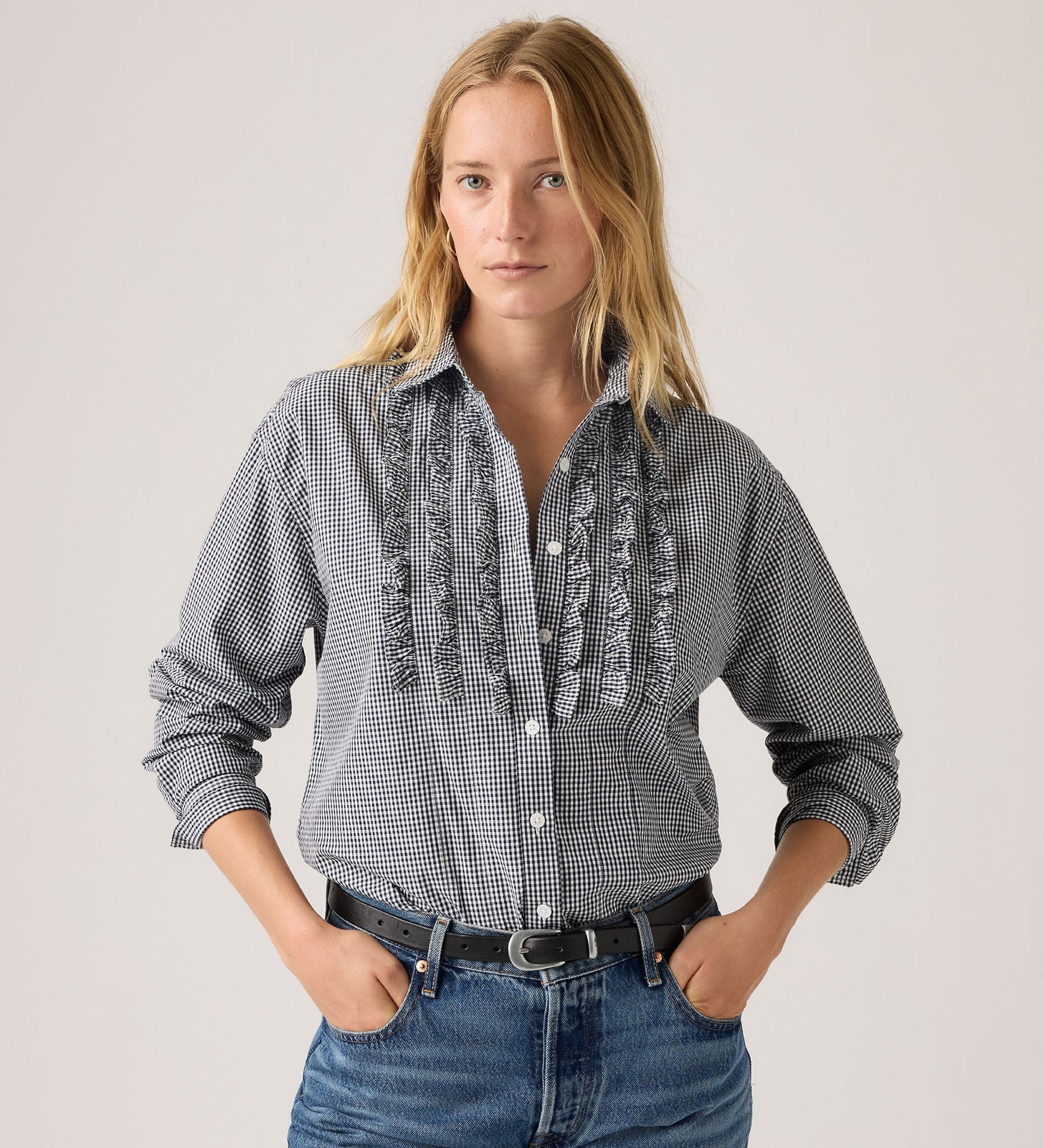 Main 3 - Levi's® Women's Novelty Harlie BF Shirt - 005DX0000