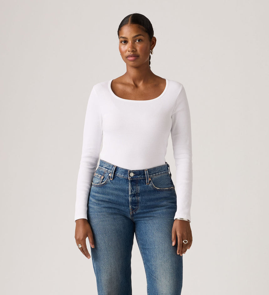 Main 1 - Levi's® Women's Essential Square Neck Long-Sleeve Tee - 005IO0005