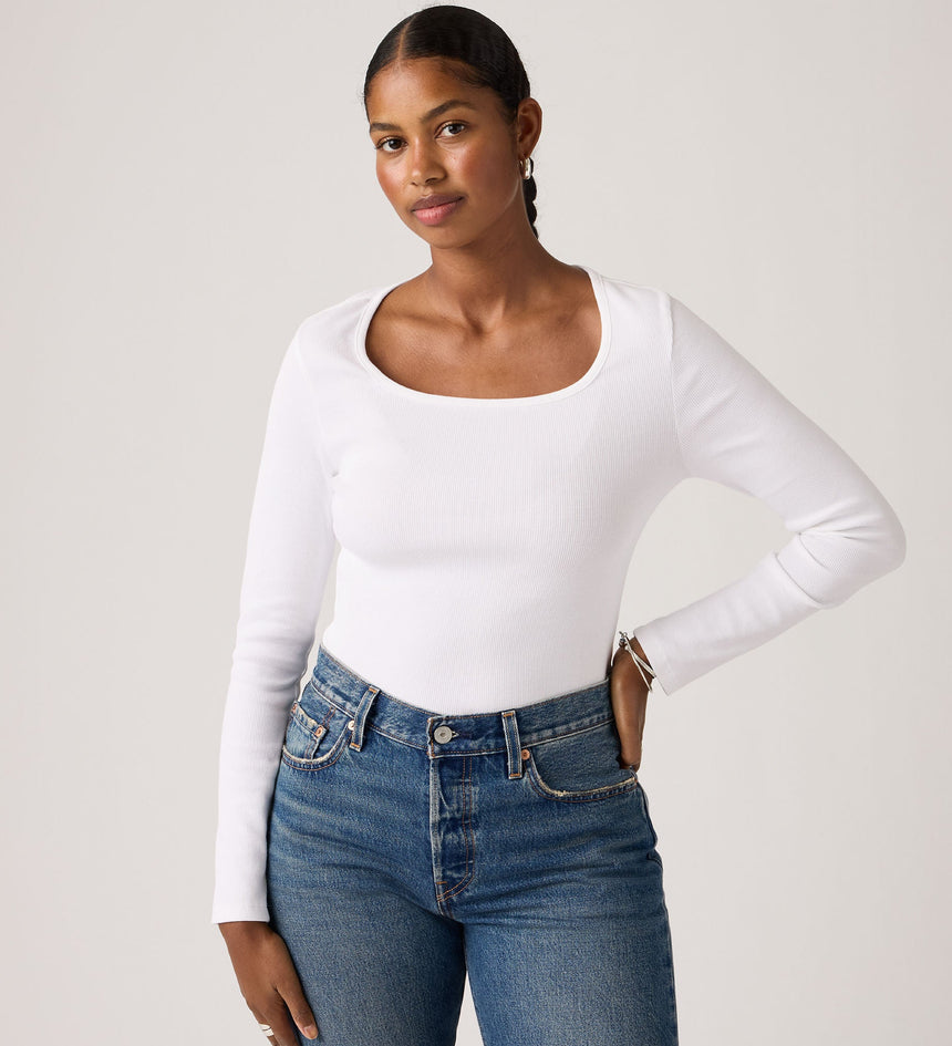 Main 3 - Levi's® Women's Essential Square Neck Long-Sleeve Tee - 005IO0005