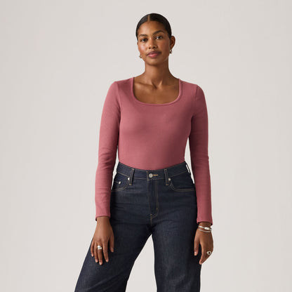 Thumbnail 1 - Levi's® Women's Essential Square Neck Long-Sleeve Tee - 005IO0008