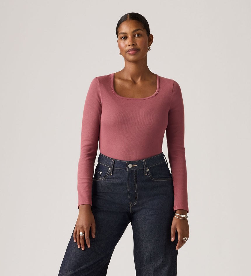 Main 1 - Levi's® Women's Essential Square Neck Long-Sleeve Tee - 005IO0008