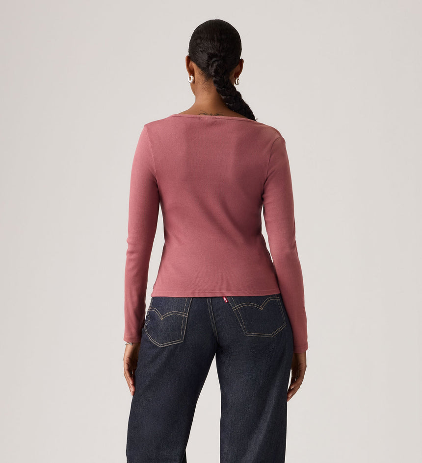 Main 2 - Levi's® Women's Essential Square Neck Long-Sleeve Tee - 005IO0008