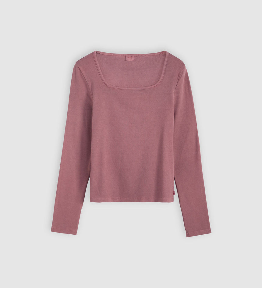 Main 5 - Levi's® Women's Essential Square Neck Long-Sleeve Tee - 005IO0008
