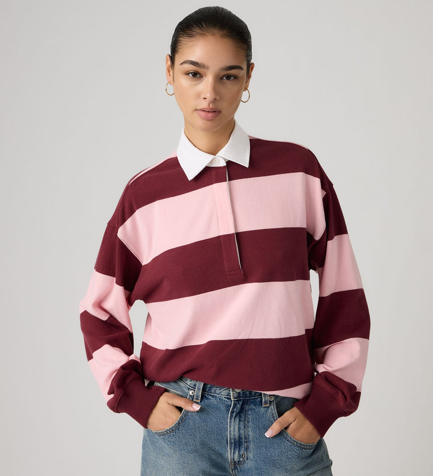 Main 4 - Levi's® Women's Reenie Rugby Long-Sleeve - 005IY0001