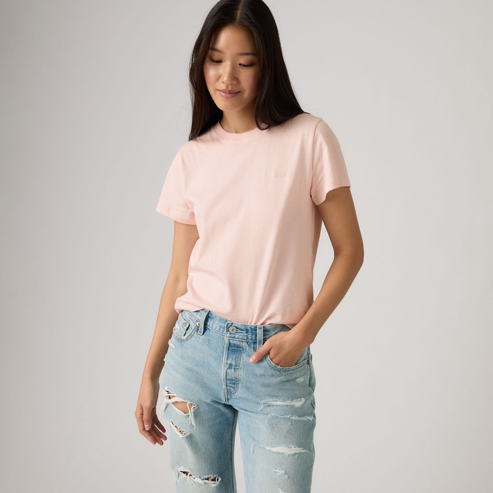 Main 3 - Levi's® Women's Favorite Cotton Tee - 005J20018