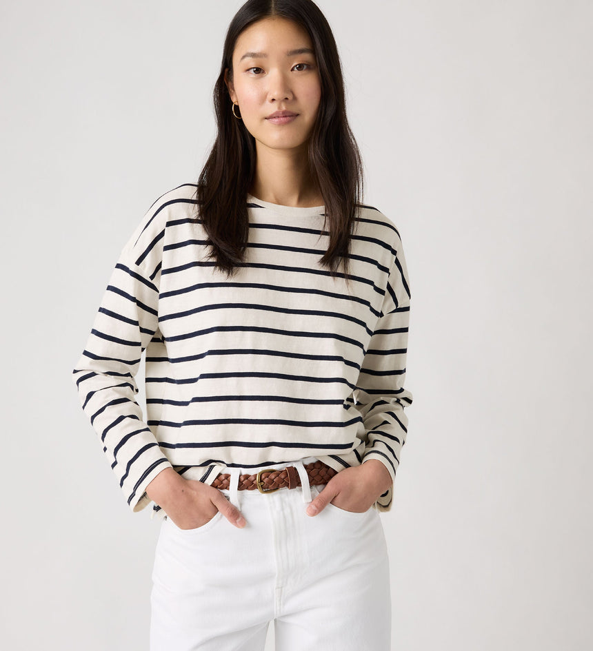 Main 3 - Levi's® Women's Julie Slub Long-Sleeve Tee - 005JU0002