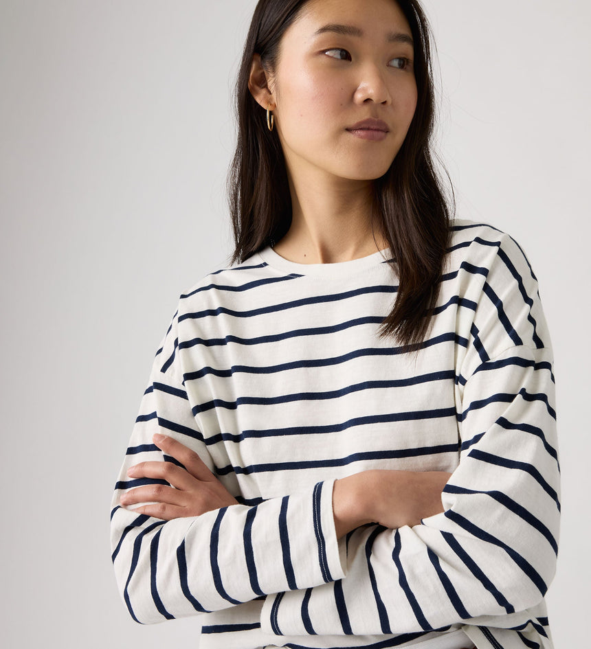 Main 4 - Levi's® Women's Julie Slub Long-Sleeve Tee - 005JU0002