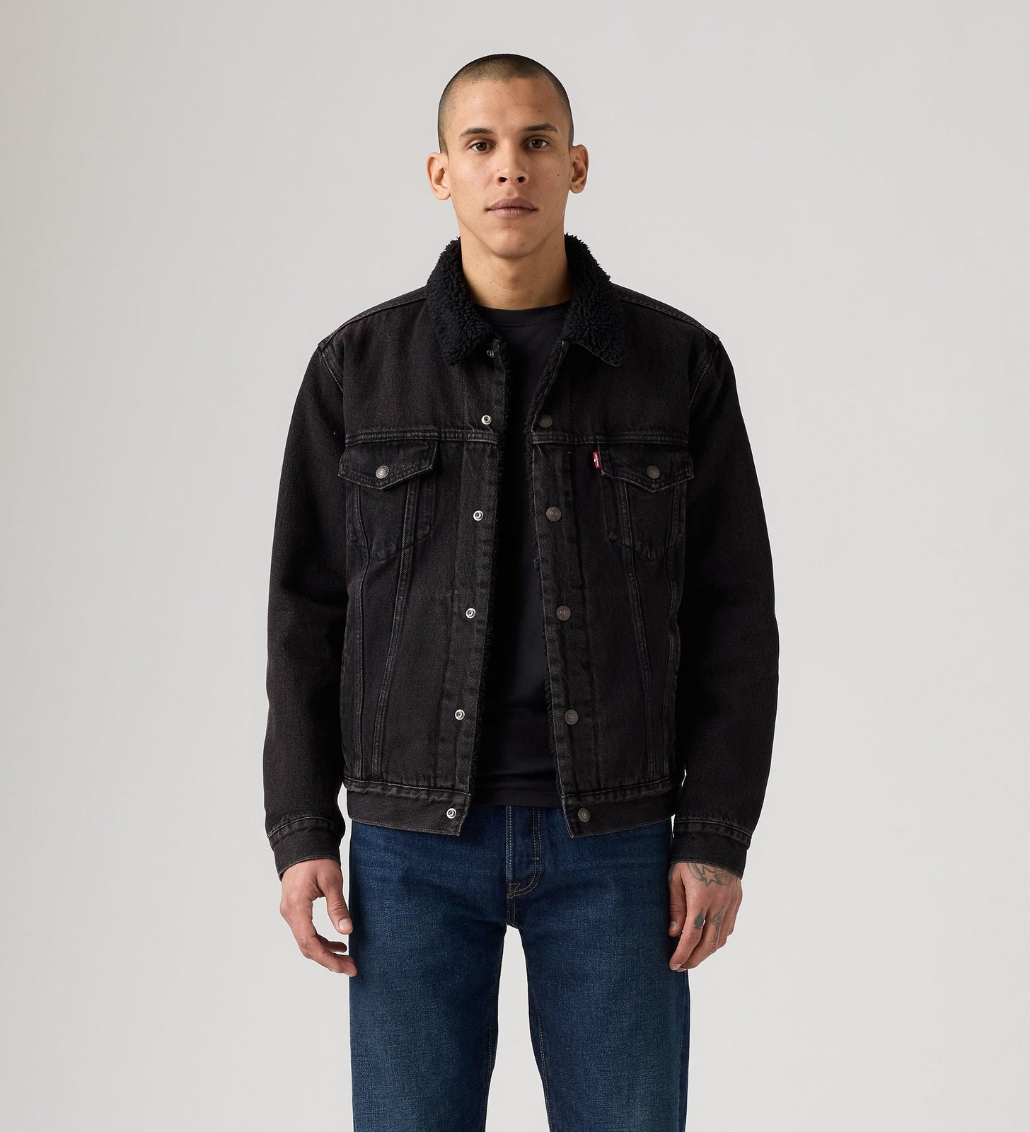 Main 1 - Levi's® Men's Type III Sherpa Trucker Jacket - 163650291