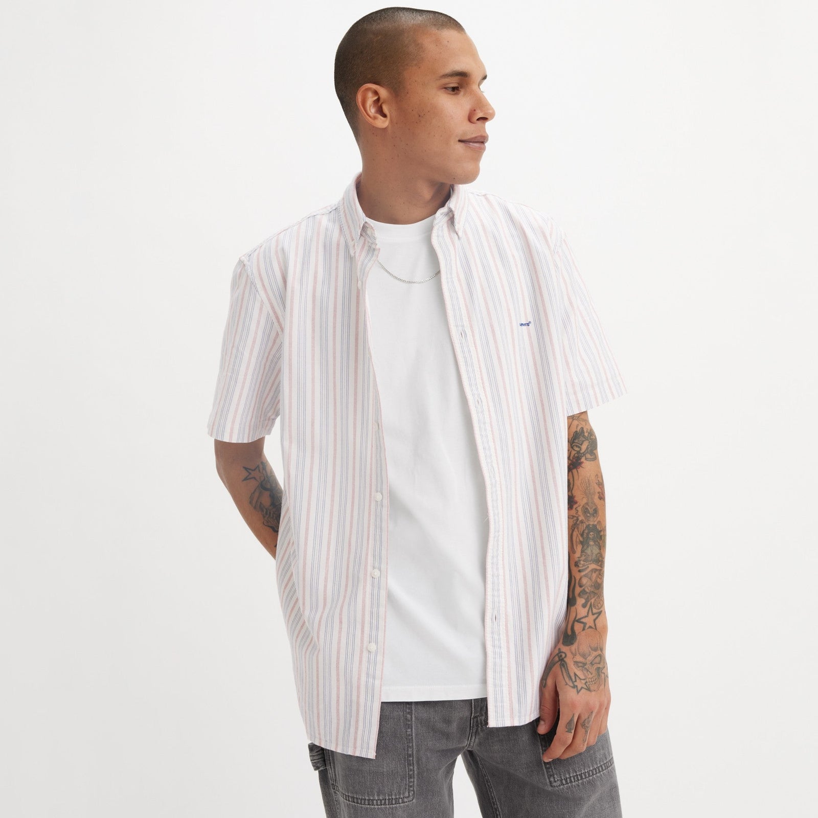 Main 3 - Levi's® Men's Short-Sleeve Authentic Button-Down Shirts SCL - 
