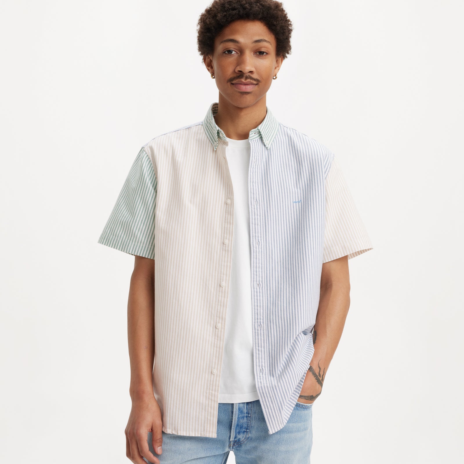 Main 5 - Levi's® Men's Short-Sleeve Authentic Button-Down Shirts SCL - 
