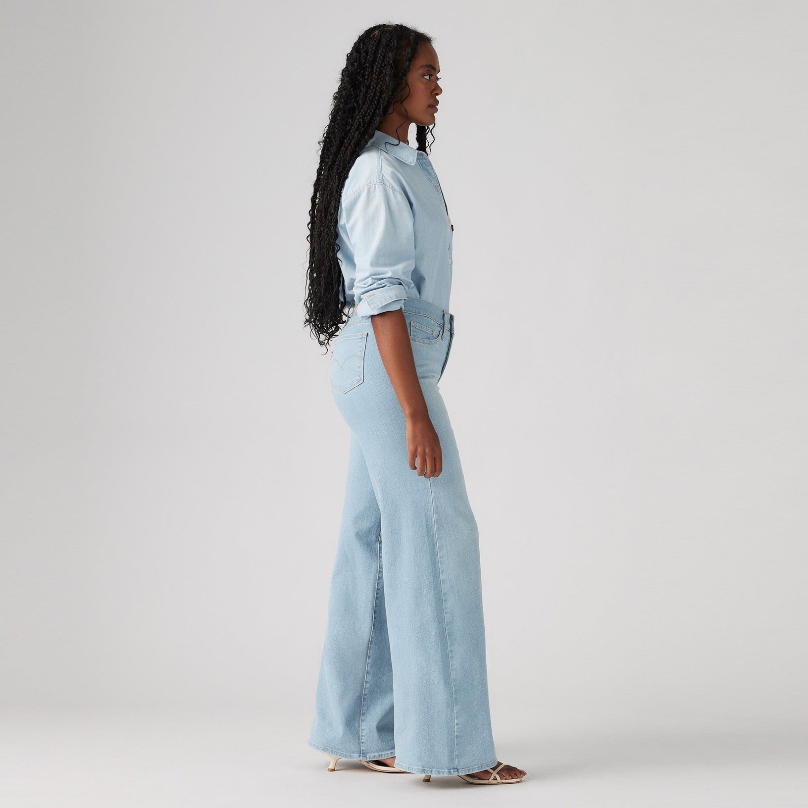 Main 3 - Levi's® Women's 318 Shaping Wide Leg Jeans - 001PZ0004