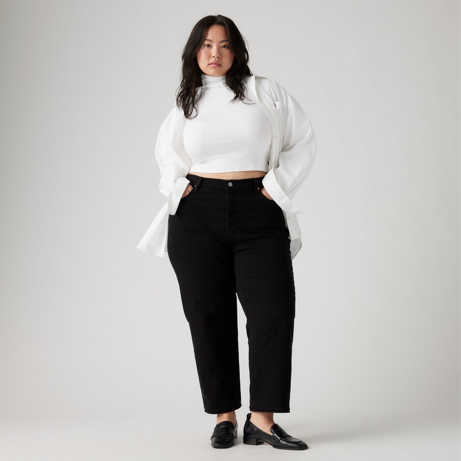 Main 4 - Levi’s® Women's Ribcage Straight Ankle Jeans (Plus Size) - 388430000