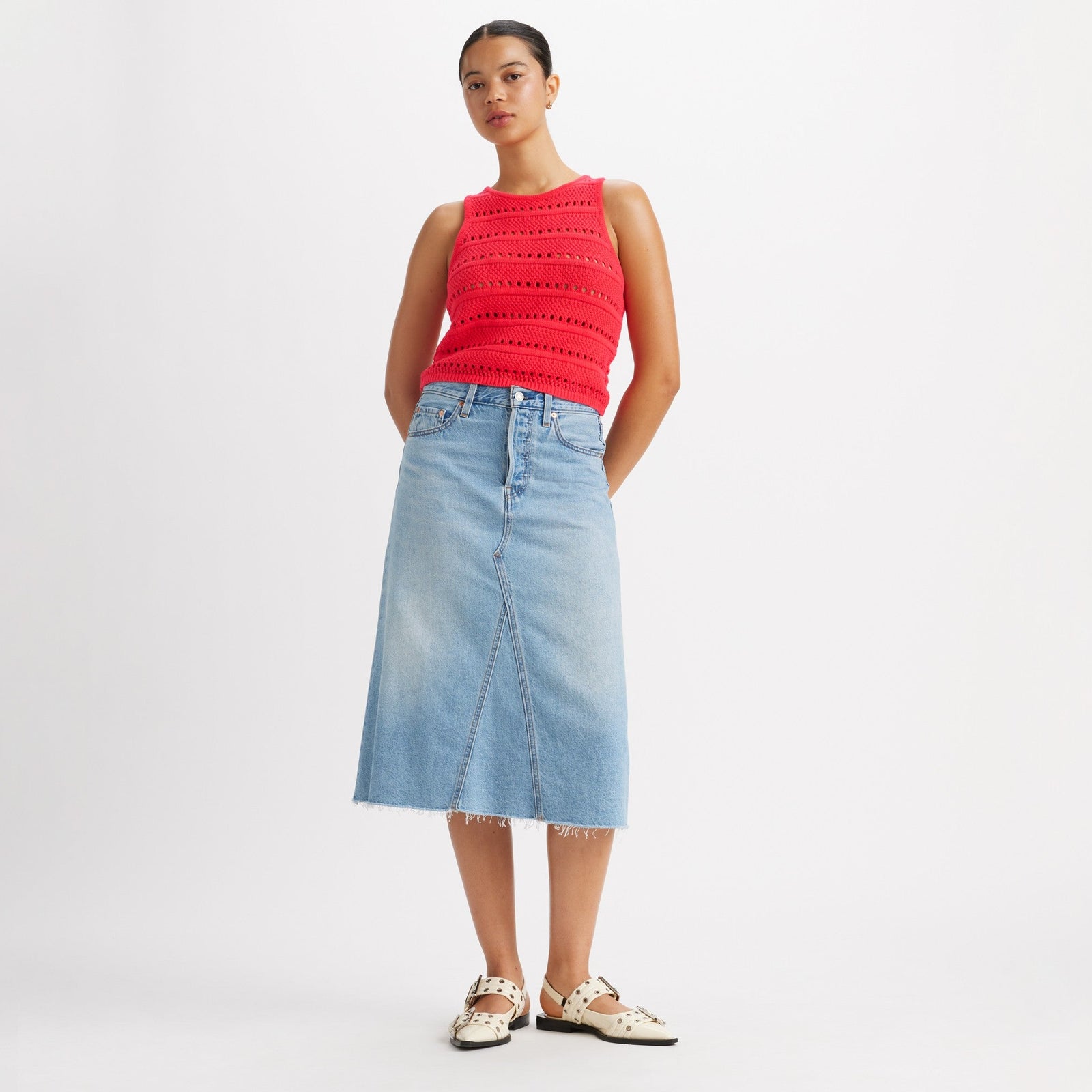 Main 2 - Levi's® Women's High-Rise A-Line Decon Skirt SCL - 