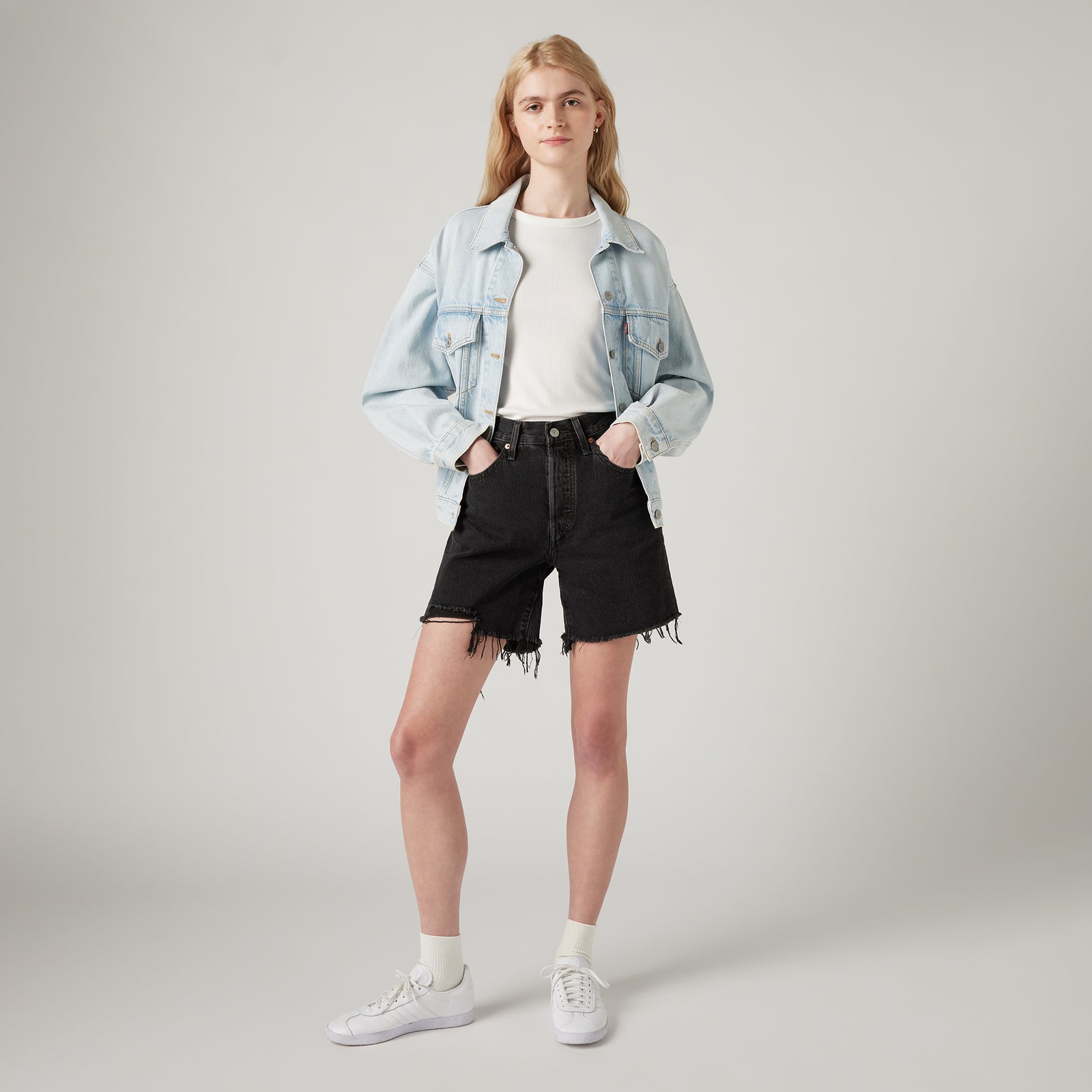 Main 1 - Levi's® Women's 501® Mid-Thigh Shorts SCL - 