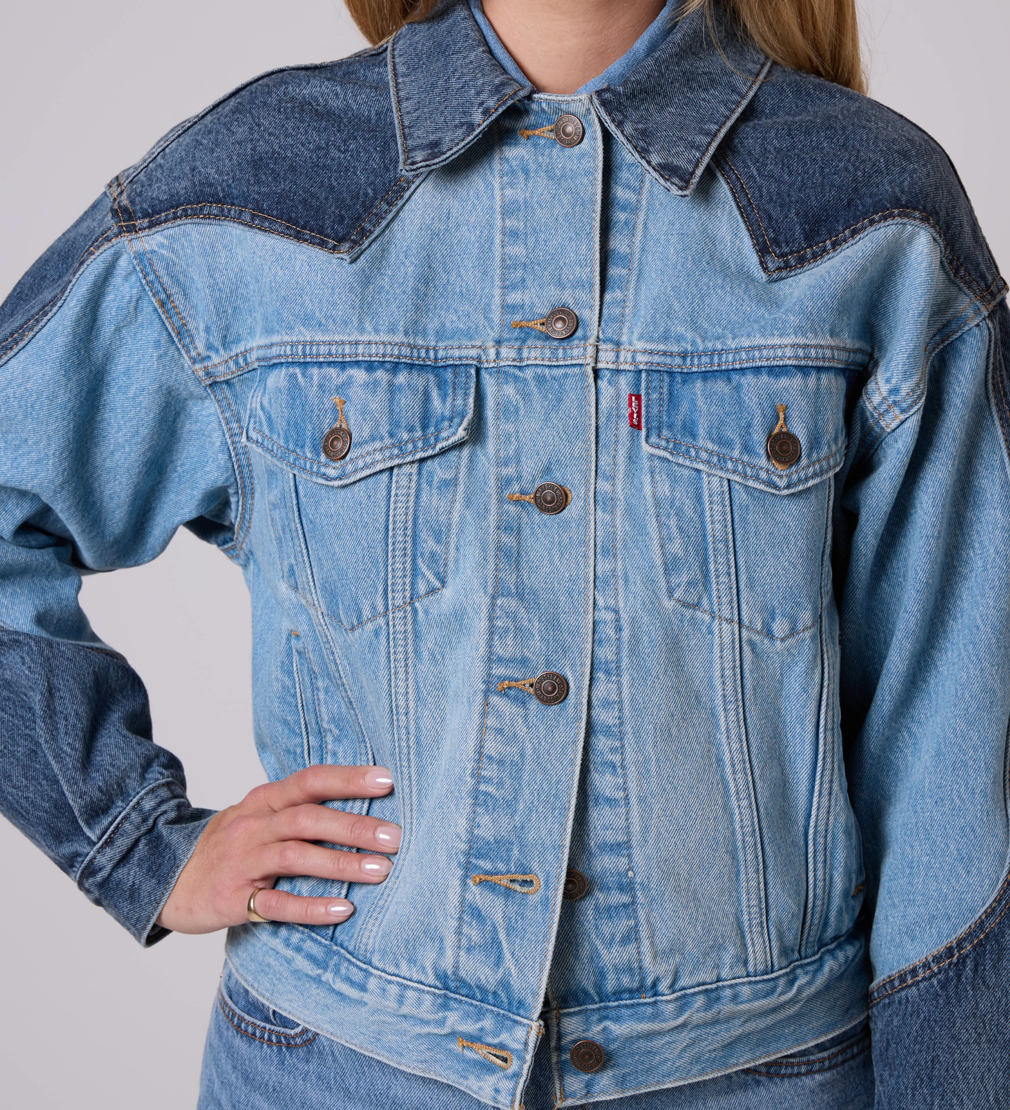 '90s Western Trucker Jacket Customized by Lottie Rae