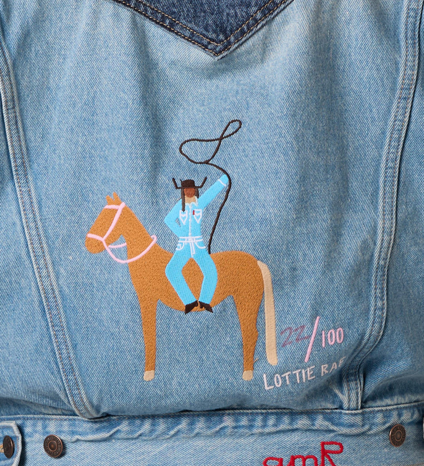Main 6 - '90s Western Trucker Jacket Customized by Lottie Rae - 0098P0002