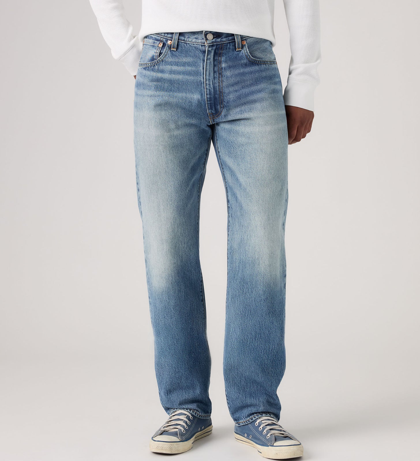 Main 5 - Levi's® Men's 555™ Relaxed Straight Jeans - 000LO0004