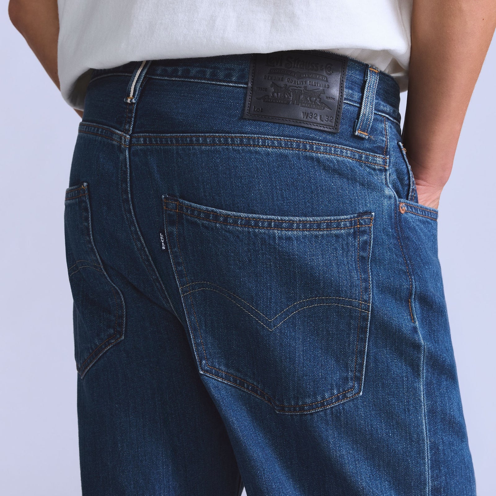 Main 7 - Levi's® Blue Tab™ Men's Marker Selvedge Loose Jeans - 001LN0007