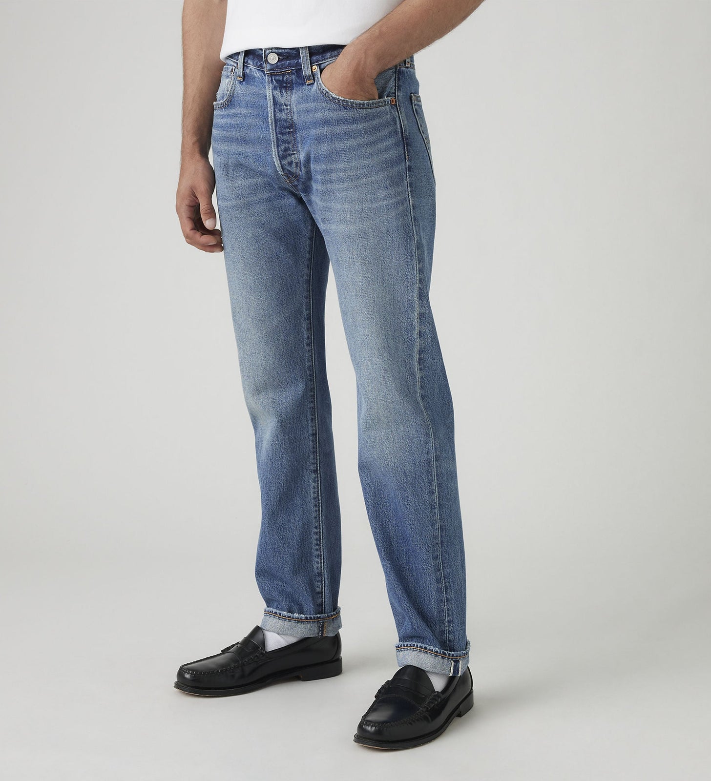 Main 5 - Levi's® Men's 501® Original Jeans - 005013656
