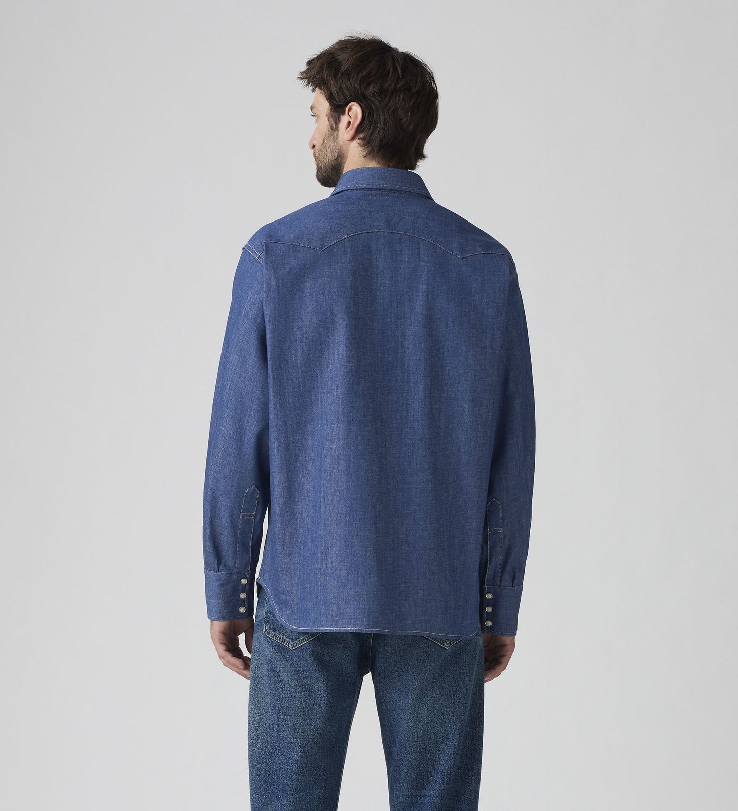 Main 3 - Levi's® Vintage Clothing Men's 1955 Shorthorn Sawtooth Shirt - 001L70002