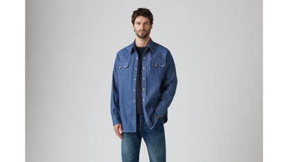 Thumbnail 2 - Levi's® Vintage Clothing Men's 1955 Shorthorn Sawtooth Shirt - 001L70002