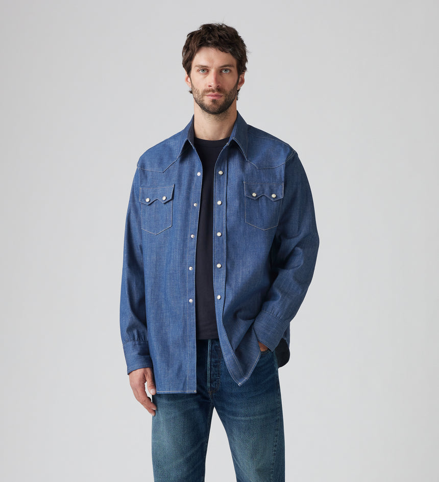 Main 2 - Levi's® Vintage Clothing Men's 1955 Shorthorn Sawtooth Shirt - 001L70002