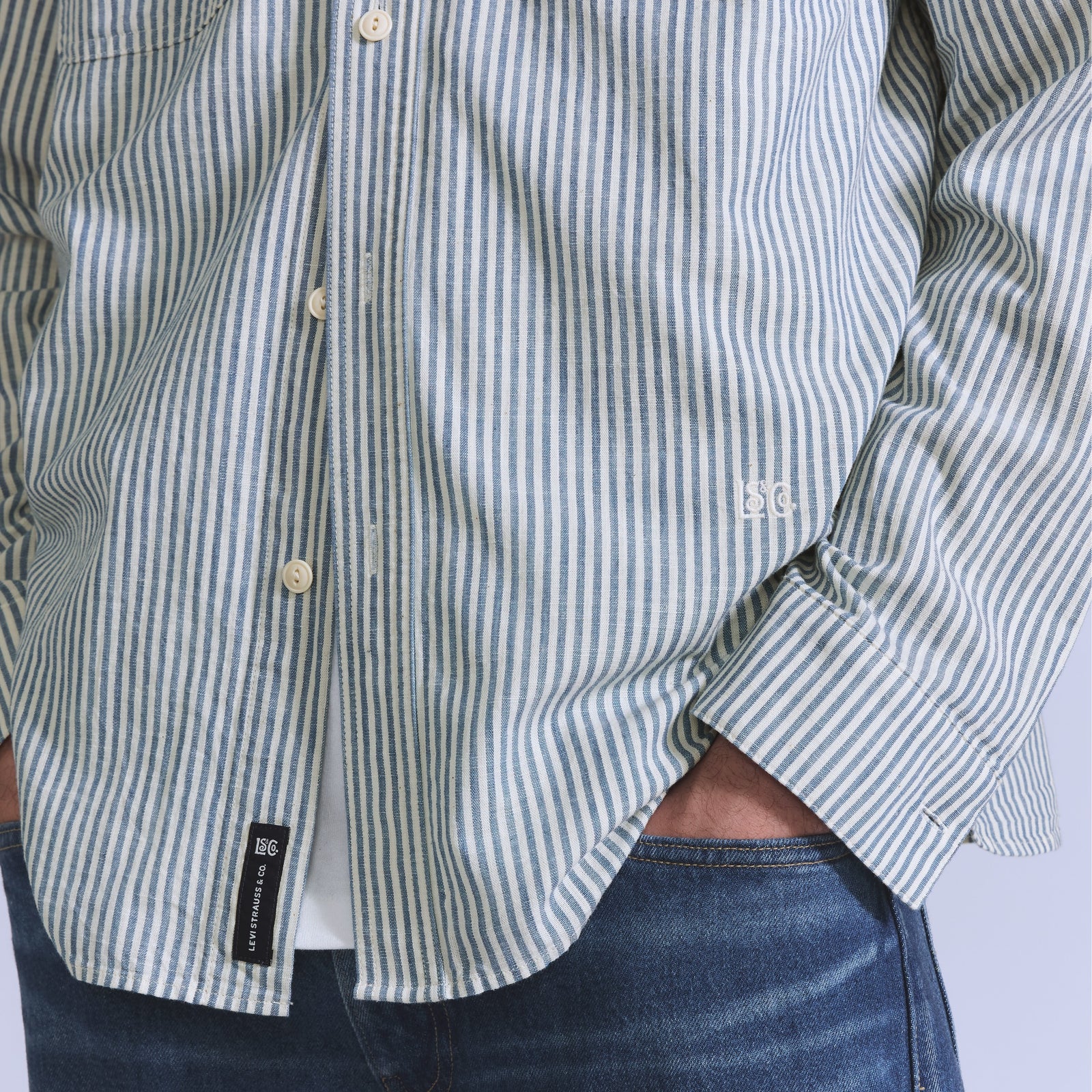 Main 5 - Levi's® Blue Tab™ Men's Work Shirt - 001LH0001