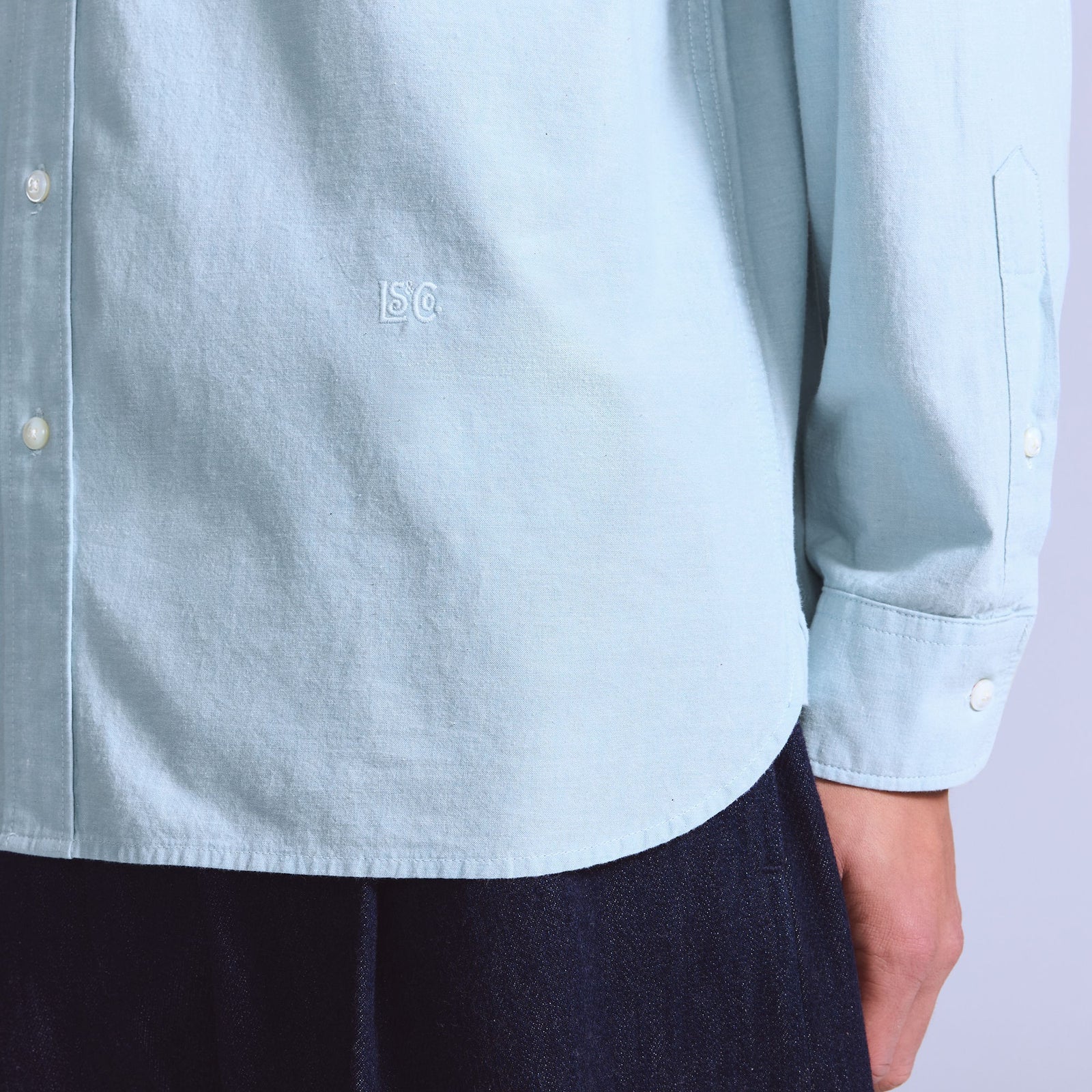 Main 5 - Levi's® Men's Blue Tab™ Relaxed Button-Up Shirt - 001LI0003