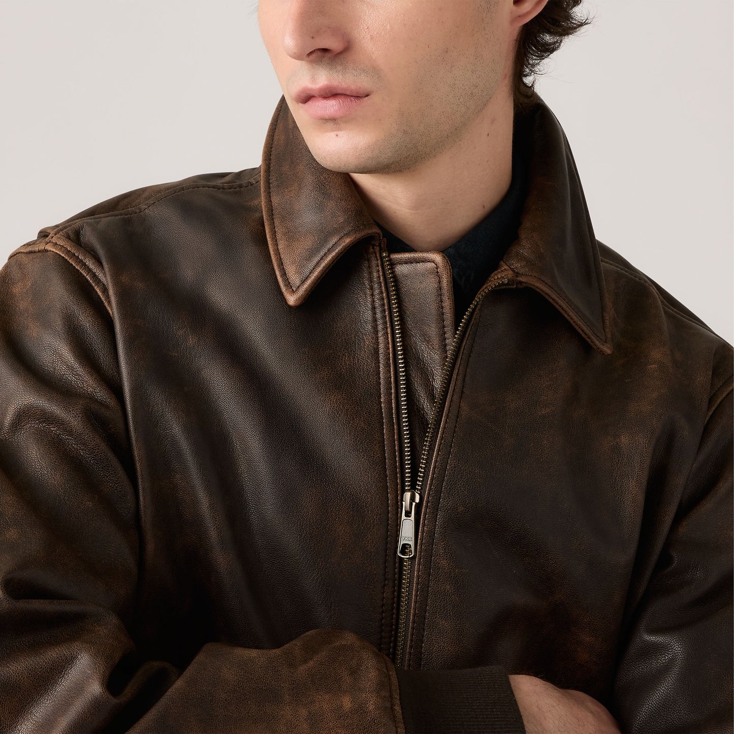 Levi's® Men's Clayton Leather Aviator Jacket
