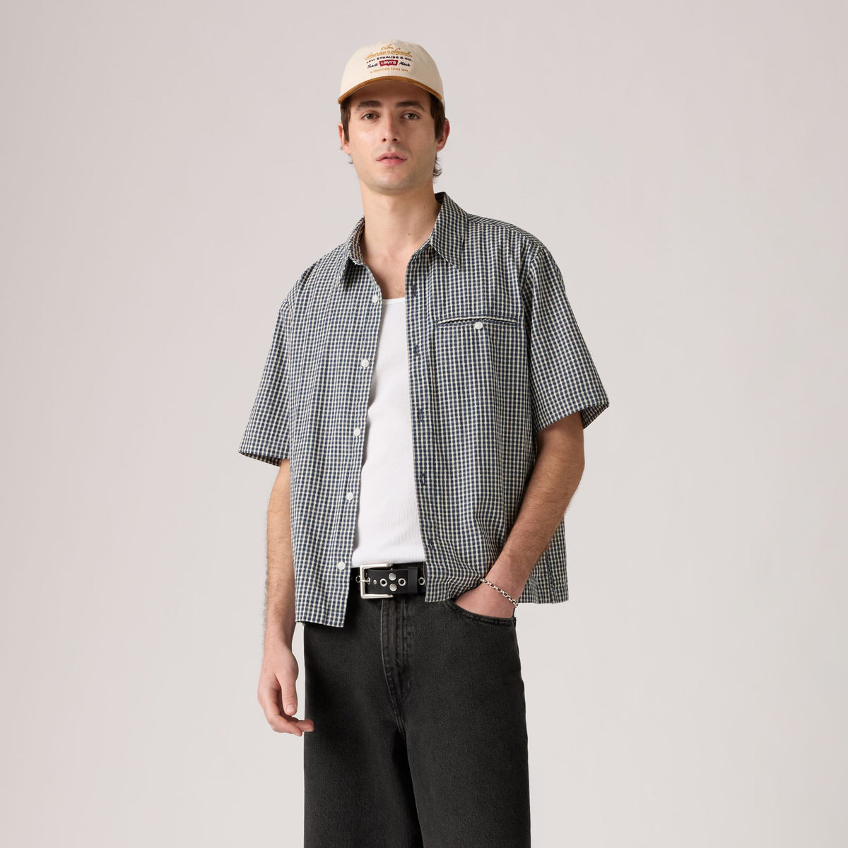 Levi's® Men's Short-Sleeve Zandt Cropped Shirt