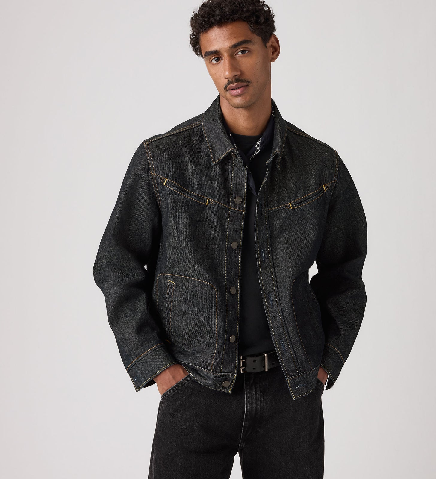 Main 3 - Levi's® Men's Market Miners Trucker Jacket - 005AD0002