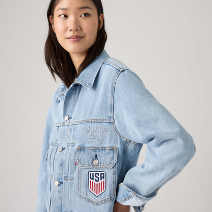 Thumbnail 3 - Levi's® U.S. Soccer Type II Trucker Jacket - 006GH0000