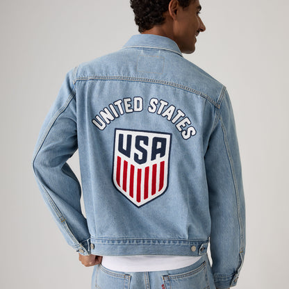 Thumbnail 2 - Levi's® U.S. Soccer Type II Trucker Jacket - 006GH0000